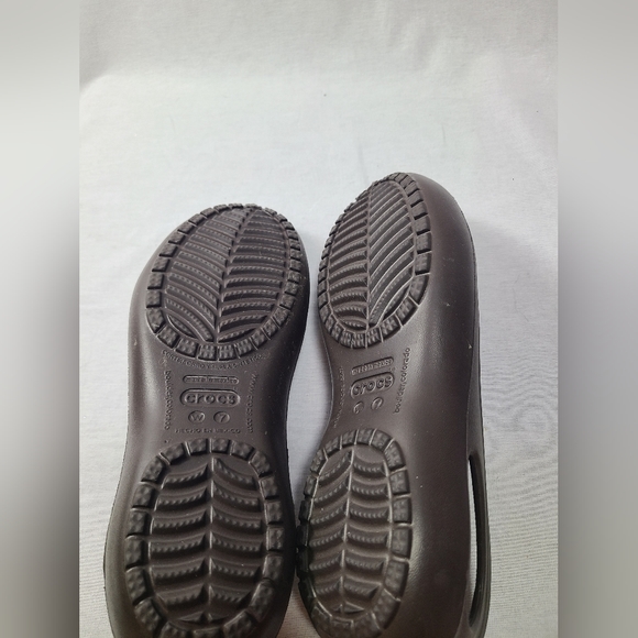 Crocs Women's Kadee Slingback Brown Flats Ballerina Slip on Shoes Sz 7 Womens - Picture 6 of 7